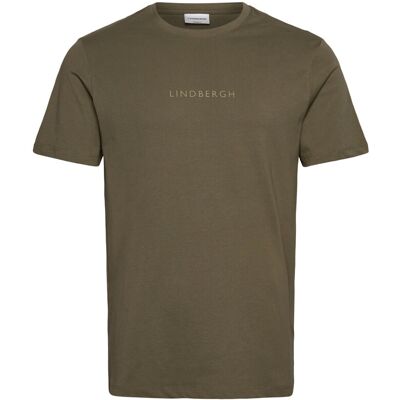 Lindbergh Print Tee S/S L DK OLIVE L Lindbergh Print Tee S/S L DK OLIVE L