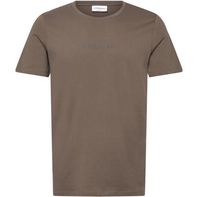 Lindbergh Print Tee S/S XXXL DK STONE XXXL Lindbergh Print Tee S/S XXXL DK STONE XXXL