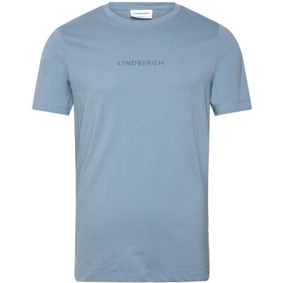 Lindbergh Print Tee S/S S LT IRON BLUE S Lindbergh Print Tee S/S S LT IRON BLUE S
