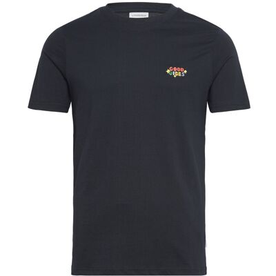 Lindbergh Embroidery Tee S/S M TRUE NAVY M Lindbergh Embroidery Tee S/S M TRUE NAVY M