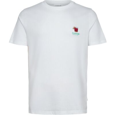 Lindbergh Cocktail Club Tee S/S XXXL WHITE XXXL Lindbergh Cocktail Club Tee S/S XXXL WHITE XXXL
