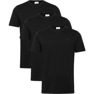 Lindbergh 3-Pack Tee With Flag Print S/S M BLACK M Lindbergh 3-Pack Tee With Flag Print S/S M BLACK M