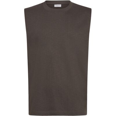 Lindbergh Oversized Rib Cap Sleeve M EBONY BROWN M Lindbergh Oversized Rib Cap Sleeve M EBONY BROWN M