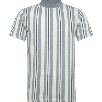 Lindbergh Towel Striped O-Neck Tee S/S XL AQUA XL Lindbergh Towel Striped O-Neck Tee S/S XL AQUA XL