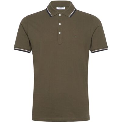 Lindbergh Polo Shirt With Contrast Piping M LT ARMY M Lindbergh Polo Shirt With Contrast Piping M LT ARMY M