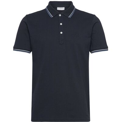 Lindbergh Polo Shirt With Contrast Piping M NAVY 424 M Lindbergh Polo Shirt With Contrast Piping M NAVY 424 M