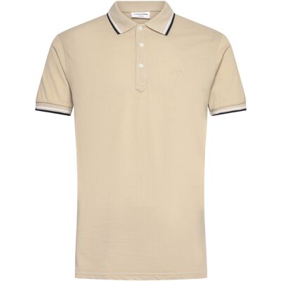 Lindbergh Polo Shirt W?. Contrast Piping XL LT STONE GREY XL Lindbergh Polo Shirt W?. Contrast Piping XL LT STONE GREY XL