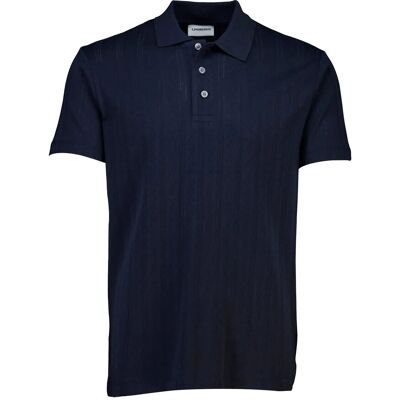 Lindbergh Jacquard Polo S/S XXXL NAVY XXXL Lindbergh Jacquard Polo S/S XXXL NAVY XXXL