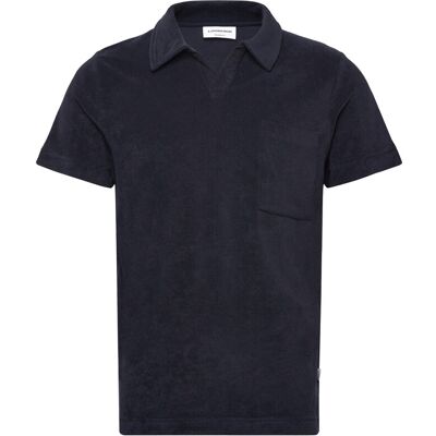 Lindbergh Towel V-Neck Polo S/S L NAVY L Lindbergh Towel V-Neck Polo S/S L NAVY L