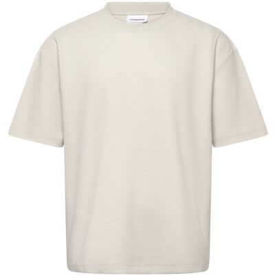 Lindbergh Oversize Waffle Tee M LT GREY M Lindbergh Oversize Waffle Tee M LT GREY M