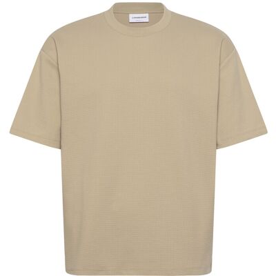 Lindbergh Oversize Waffle Tee M SAND M Lindbergh Oversize Waffle Tee M SAND M