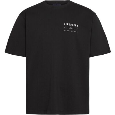 Lindbergh Oversized Print Tee S/S M BLACK M Lindbergh Oversized Print Tee S/S M BLACK M