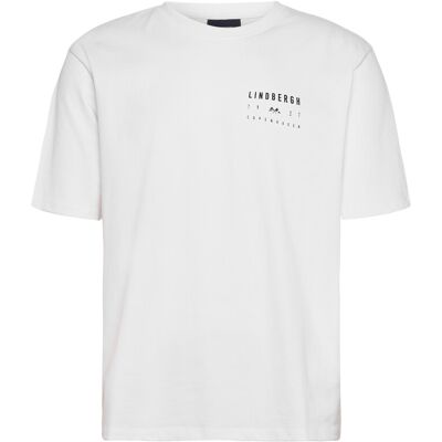 Lindbergh Oversized Print Tee S/S M WHITE M Lindbergh Oversized Print Tee S/S M WHITE M