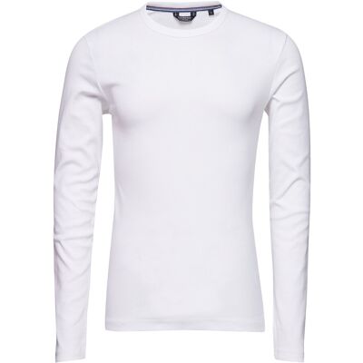 Lindbergh Basic Tee O-Neck L/S XXXL WHITE XXXL Lindbergh Basic Tee O-Neck L/S XXXL WHITE XXXL
