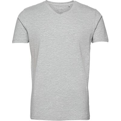 Lindbergh Mens Stretch V-Neck Tee S/S XL GREY MEL XL Lindbergh Mens Stretch V-Neck Tee S/S XL GREY MEL XL