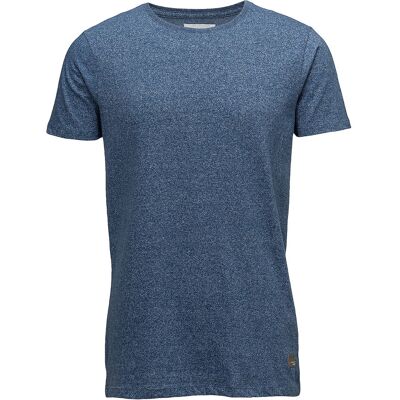 Lindbergh Mouliné O-Neck Tee S/S L SKY BLUE MIX L Lindbergh Mouliné O-Neck Tee S/S L SKY BLUE MIX L