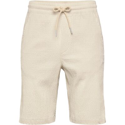 Lindbergh Seersucker Shorts Elasticated L LT STONE L Lindbergh Seersucker Shorts Elasticated L LT STONE L