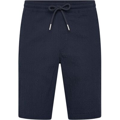 Lindbergh Seersucker Shorts Elasticated XL NAVY XL Lindbergh Seersucker Shorts Elasticated XL NAVY XL