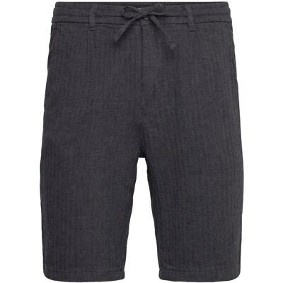 Lindbergh Linen Blend Herringbone Short M BLACK M Lindbergh Linen Blend Herringbone Short M BLACK M