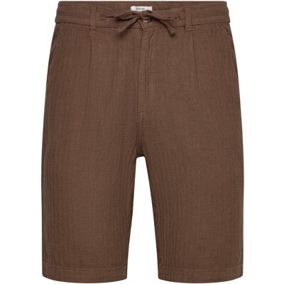 Lindbergh Linen Blend Herringbone Short M BROWN M Lindbergh Linen Blend Herringbone Short M BROWN M