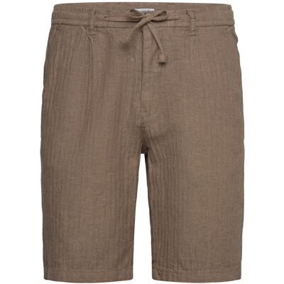 Lindbergh Linen Blend Herringbone Short M DK STONE M Lindbergh Linen Blend Herringbone Short M DK STONE M