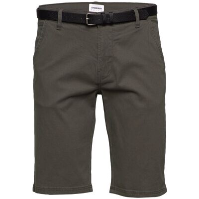 Lindbergh Classic Chino Shorts W?. Belt S DARK ARMY S Lindbergh Classic Chino Shorts W?. Belt S DARK ARMY S