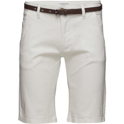 Lindbergh Classic Chino Shorts W?. Belt S WHITE S Lindbergh Classic Chino Shorts W?. Belt S WHITE S
