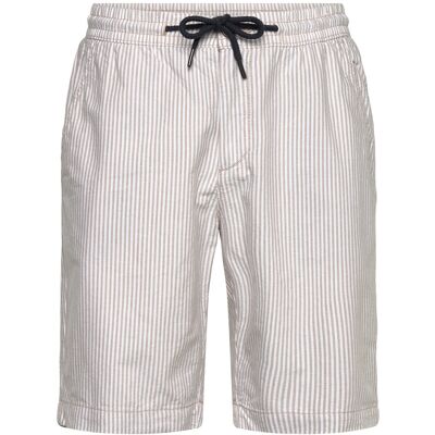 Lindbergh Oxford Drawstring Shorts S SAND STRIPE S Lindbergh Oxford Drawstring Shorts S SAND STRIPE S