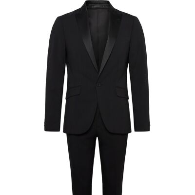 Lindbergh Stretch Tuxedo Suit 52 JET BLACK 52 Lindbergh Stretch Tuxedo Suit 52 JET BLACK 52