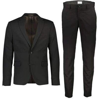Lindbergh Fine Twill Stretch Suit 46 BLACK 46 Lindbergh Fine Twill Stretch Suit 46 BLACK 46