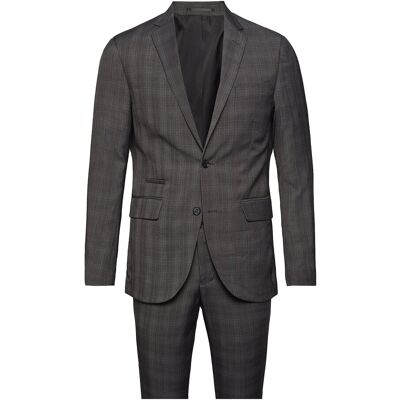 Lindbergh Checked Mens Suit 44 GREY CHECK 44 Lindbergh Checked Mens Suit 44 GREY CHECK 44