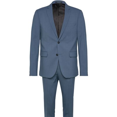 Lindbergh Plain Mens Suit - Normal Length 50 STEEL BLUE MEL 50 Lindbergh Plain Mens Suit - Normal Length 50 STEEL BLUE MEL 50