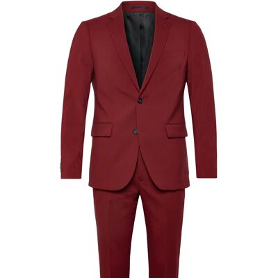 Lindbergh Plain Mens Suit - Normal Length 54 WINE 54 Lindbergh Plain Mens Suit - Normal Length 54 WINE 54