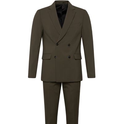 Lindbergh Plain Db Mens Suit - Normal Length 46 OLIVE 46 Lindbergh Plain Db Mens Suit - Normal Length 46 OLIVE 46