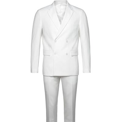 Lindbergh Plain Db Mens Suit - Normal Length 46 WHITE 46 Lindbergh Plain Db Mens Suit - Normal Length 46 WHITE 46