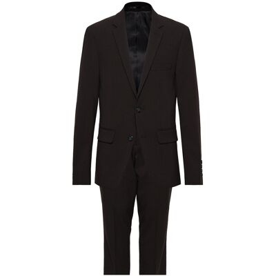Lindbergh Plain Mens Suit - Normal Length 44 BLACK 44 Lindbergh Plain Mens Suit - Normal Length 44 BLACK 44