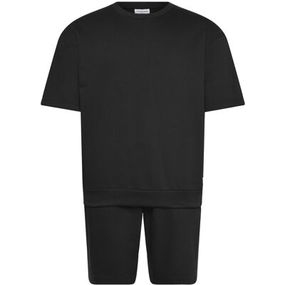 Lindbergh Oversized S/S Sweatshirt+Shorts XXL BLACK XXL Lindbergh Oversized S/S Sweatshirt+Shorts XXL BLACK XXL