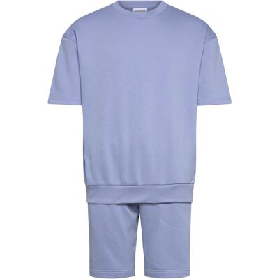 Lindbergh Oversized S/S Sweatshirt+Shorts XL LT BLUE XL Lindbergh Oversized S/S Sweatshirt+Shorts XL LT BLUE XL