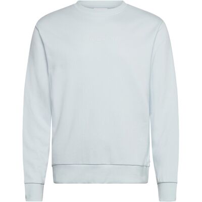 Lindbergh Logo Chest Print O-Neck Sweat M SOFT BLUE M Lindbergh Logo Chest Print O-Neck Sweat M SOFT BLUE M