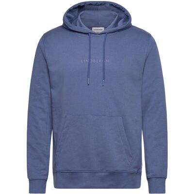 Lindbergh Logo Chest Print Hoodie Sweat M INDIGO BLUE M Lindbergh Logo Chest Print Hoodie Sweat M INDIGO BLUE M