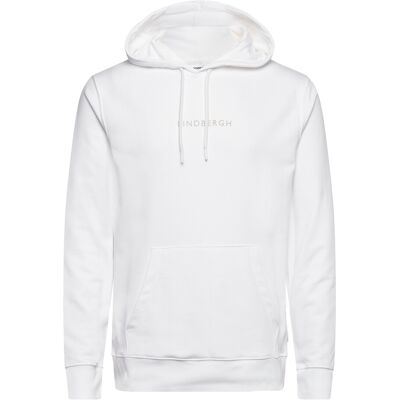 Lindbergh Logo Chest Print Hoodie Sweat L WHITE L Lindbergh Logo Chest Print Hoodie Sweat L WHITE L