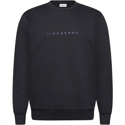 Lindbergh O-Neck Brand Carrier Sweatshirt S NAVY S Lindbergh O-Neck Brand Carrier Sweatshirt S NAVY S