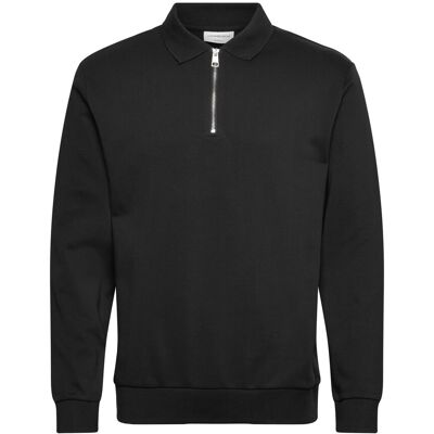 Lindbergh Half Zip Polo Sweat M BLACK M Lindbergh Half Zip Polo Sweat M BLACK M