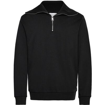 Lindbergh Half Zip Sweat With Oversized Colla XXL BLACK XXL Lindbergh Half Zip Sweat With Oversized Colla XXL BLACK XXL