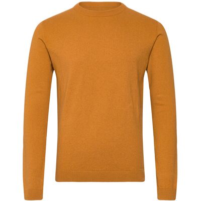 Lindbergh 100% Recycle Knit Round Neck M DK CAMEL M Lindbergh 100% Recycle Knit Round Neck M DK CAMEL M