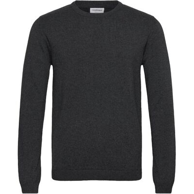 Lindbergh 100% Recycle Knit Round Neck M CHARCOAL M Lindbergh 100% Recycle Knit Round Neck M CHARCOAL M