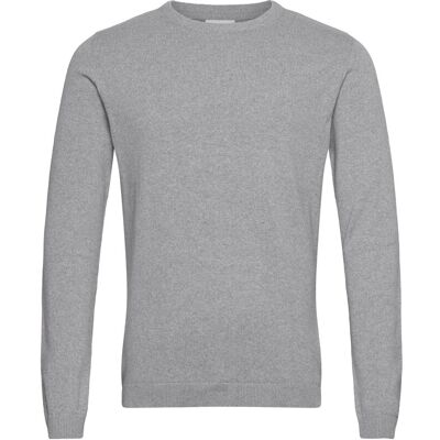 Lindbergh 100% Recycle Knit Round Neck M DK GREY M Lindbergh 100% Recycle Knit Round Neck M DK GREY M