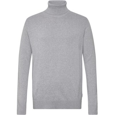 Lindbergh 100% Recycle Knit Roll Neck M DK GREY M Lindbergh 100% Recycle Knit Roll Neck M DK GREY M