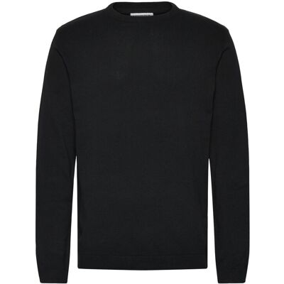 Lindbergh O Neck Recycled Yarn Knit S BLACK S Lindbergh O Neck Recycled Yarn Knit S BLACK S