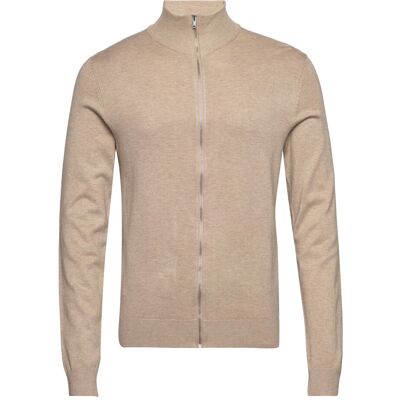 Lindbergh Ecovero L/S Zip Cardigan L SAND MEL L Lindbergh Ecovero L/S Zip Cardigan L SAND MEL L